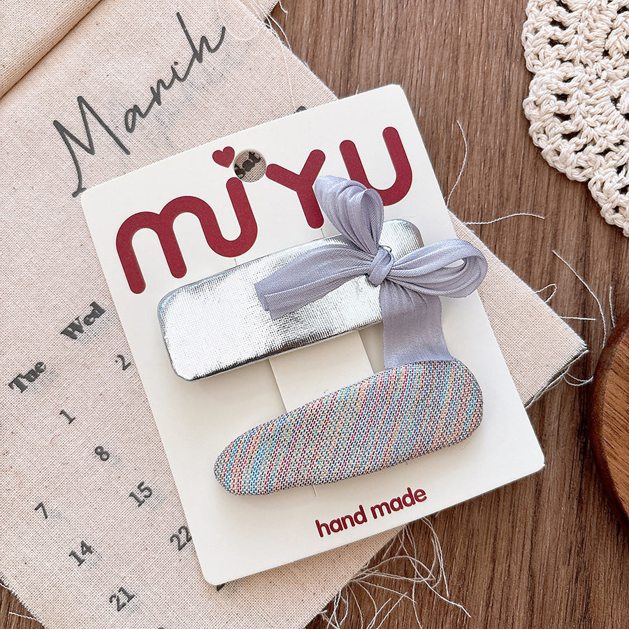 Miyu Sparkling Silver Hair Clips