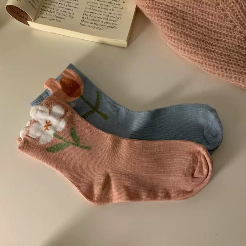 Tulip Garden Socks