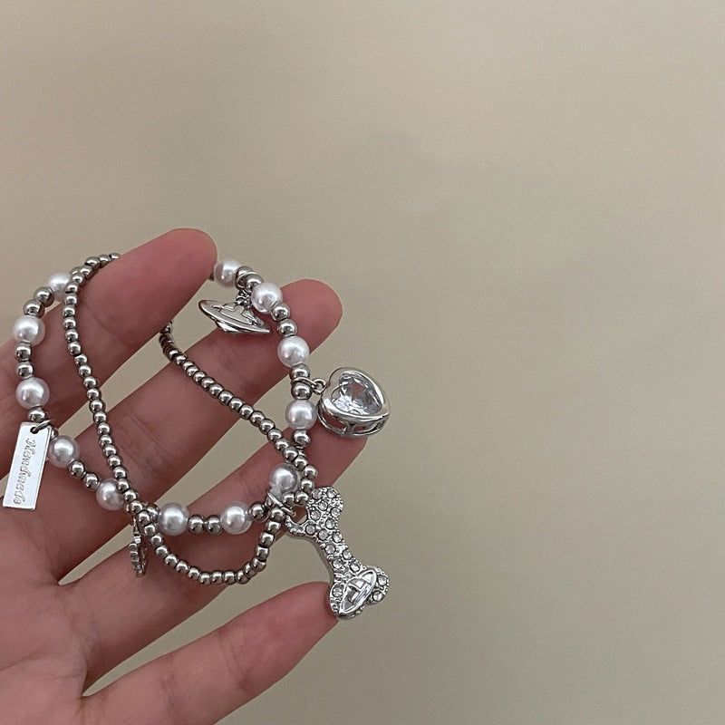 Mini Bone silver Bracelet