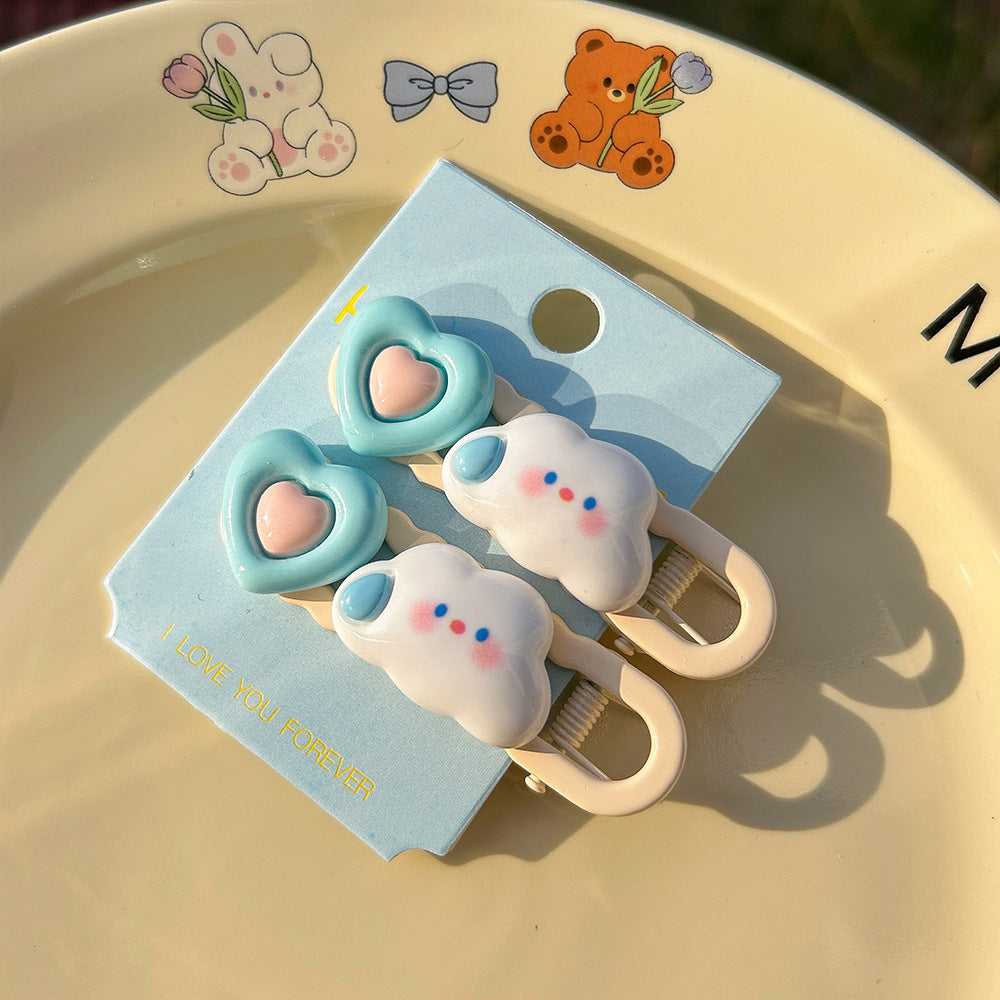 Cute Pastel Blue Hair Clips