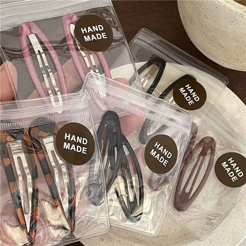 Neutral Matte Snap Hair Clips