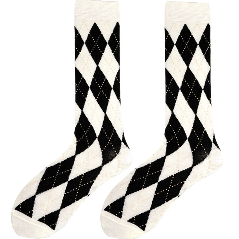 Diamond Knee-High Socks