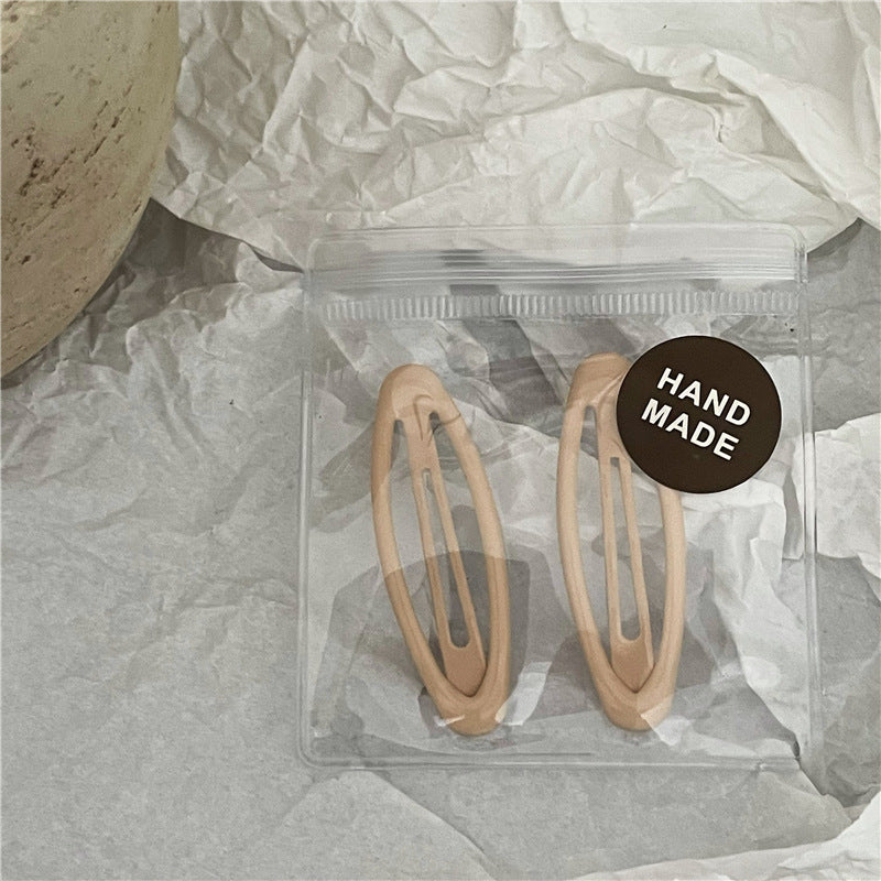 Neutral Matte Snap Hair Clips
