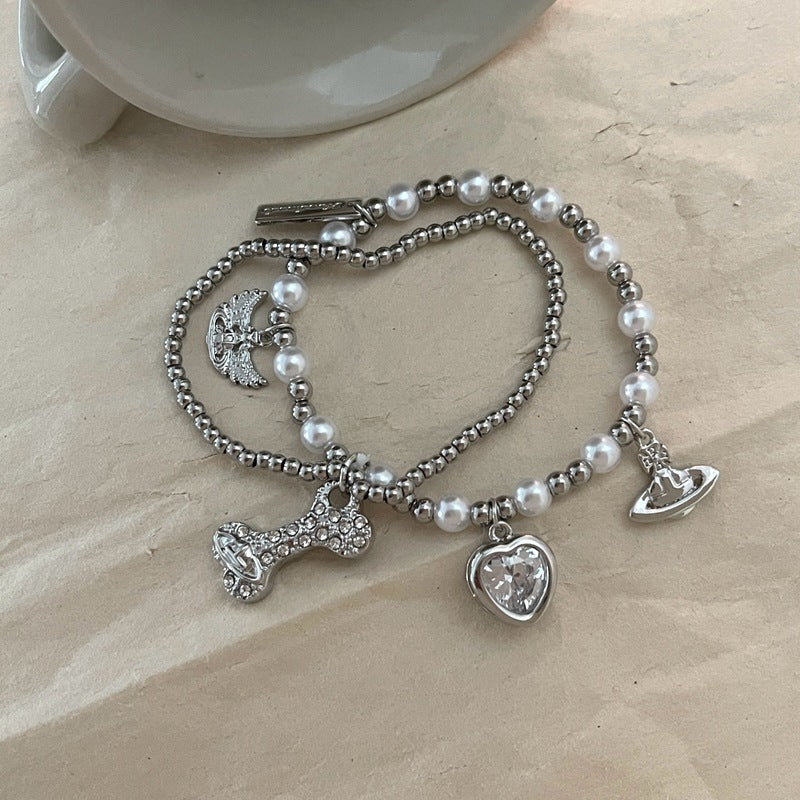 Mini Bone silver Bracelet
