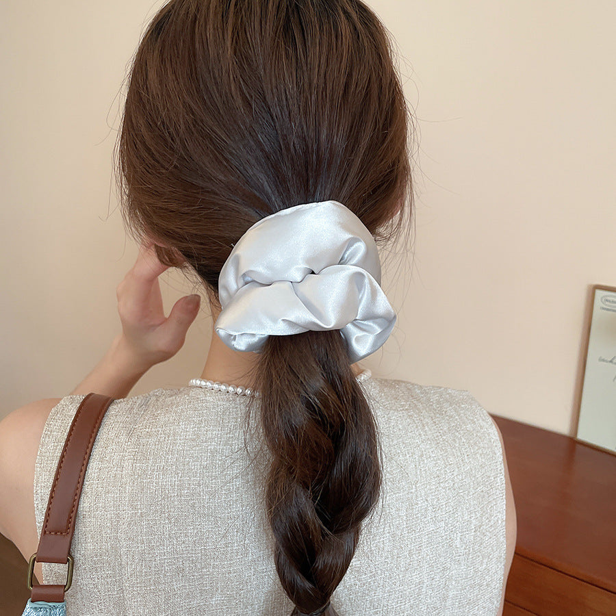 Polka Dot Lace Scrunchie