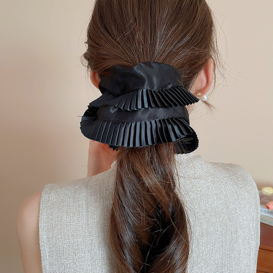 Polka Dot Lace Scrunchie