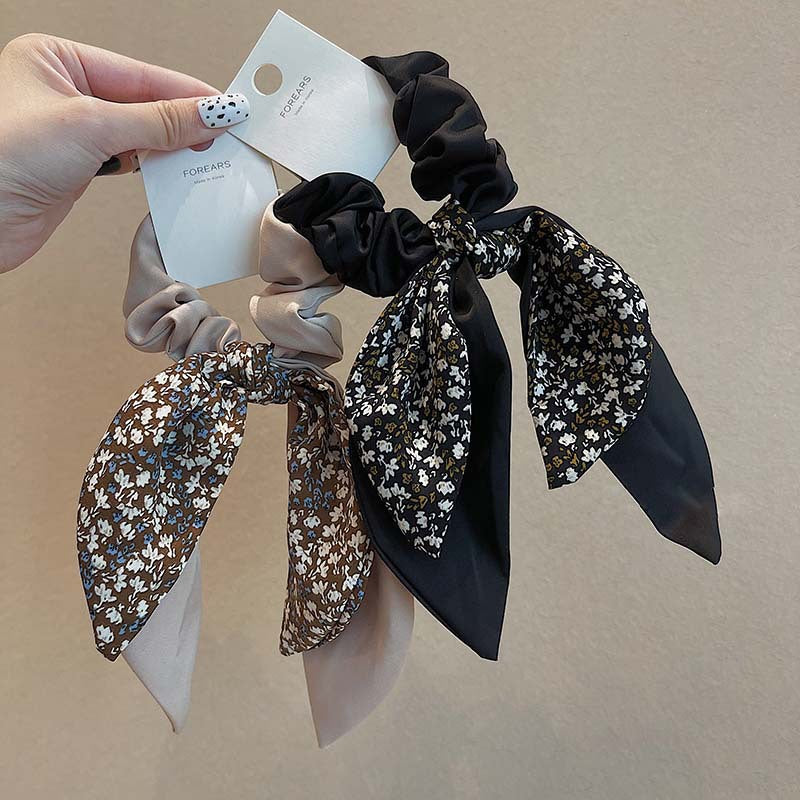 Noir Floral Scarf Band