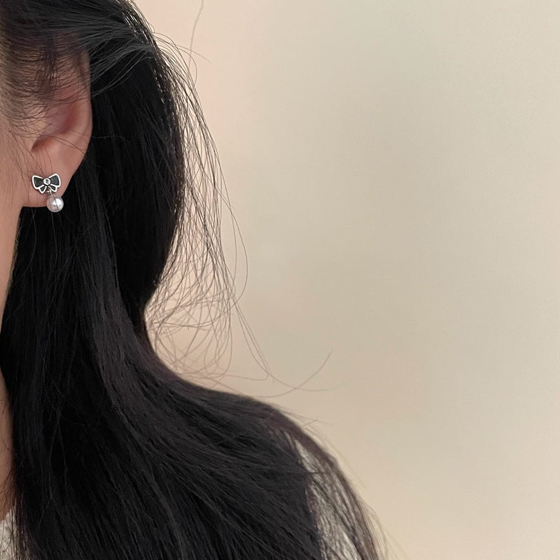 Bowknot Pearl Earring