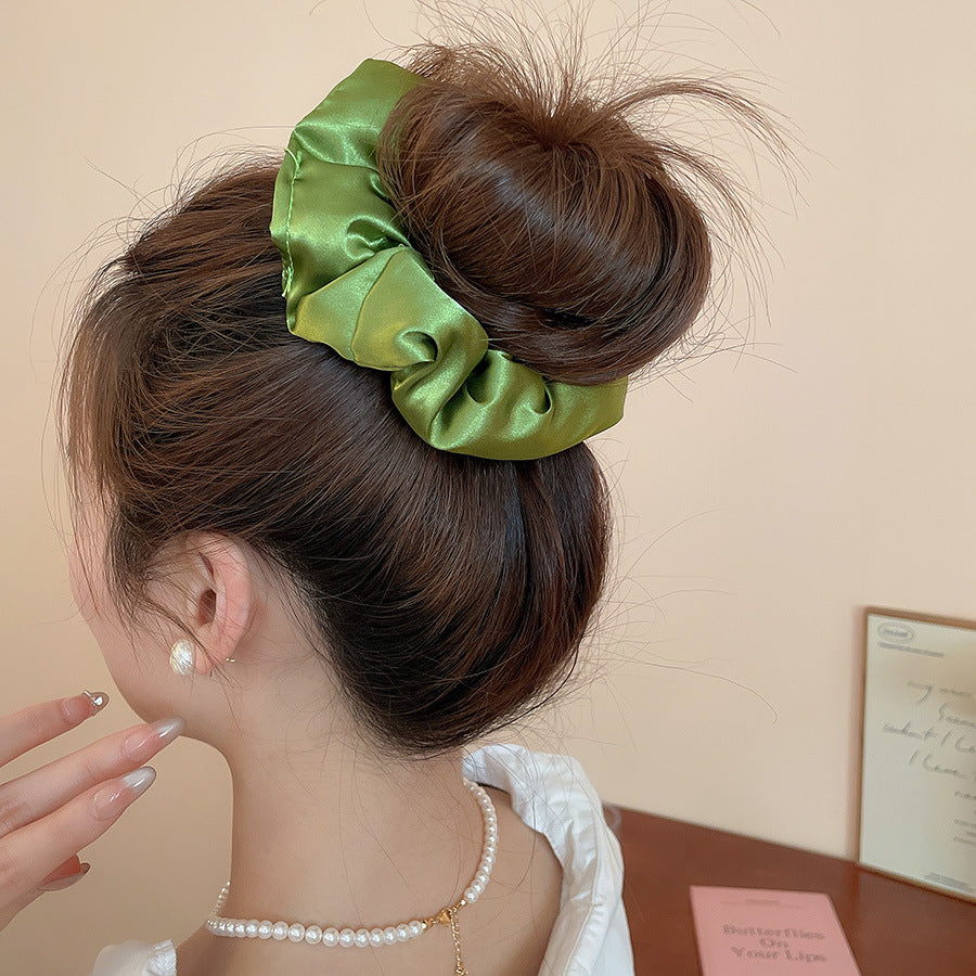 Polka Dot Lace Scrunchie