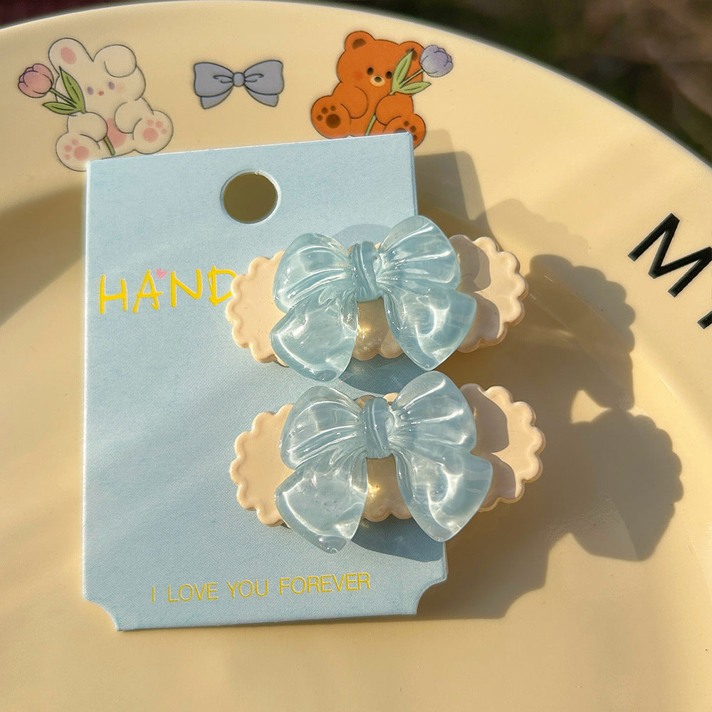 Cute Pastel Blue Hair Clips