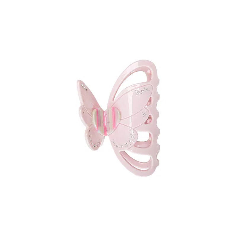 Pink Butterfly Hair Claw