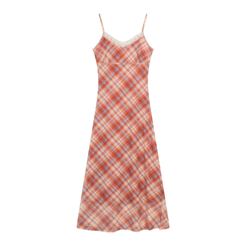 Checkered Midi Dress