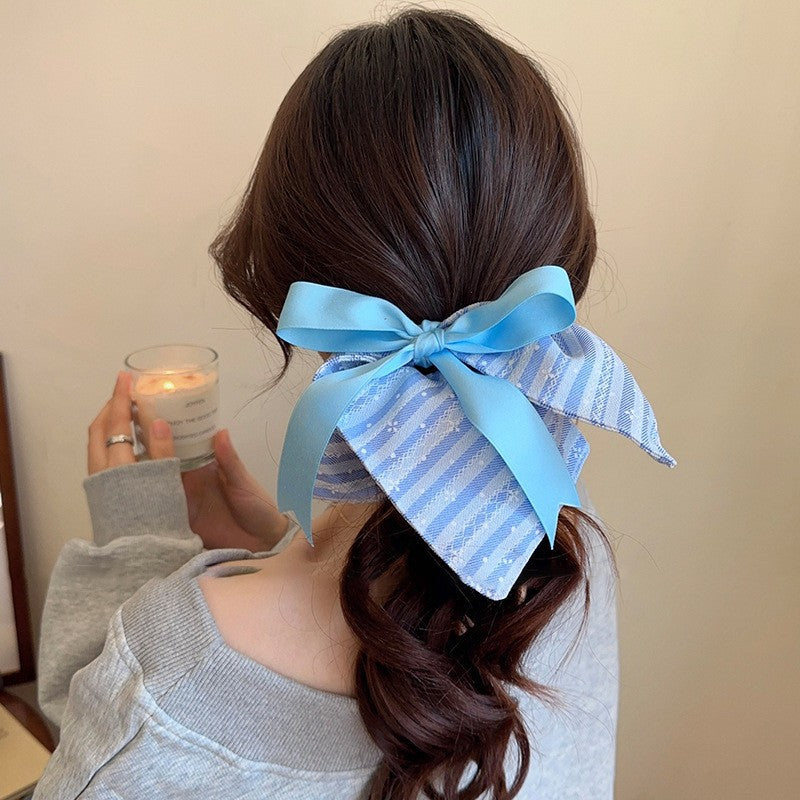 Polka Dot Lace Scrunchie