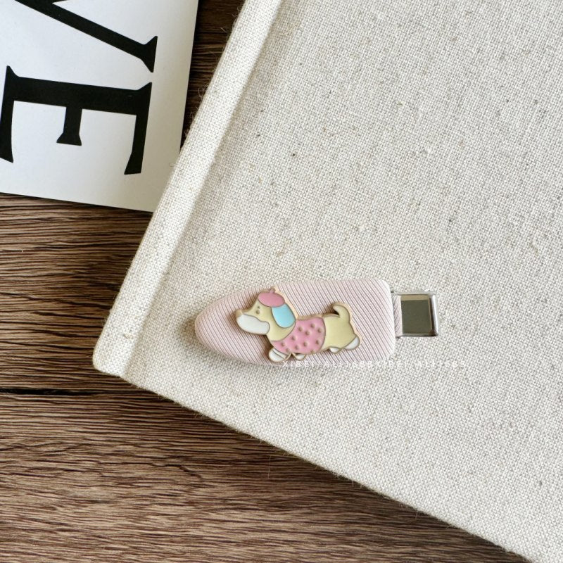 Pastel Dog Bow Hair Clips