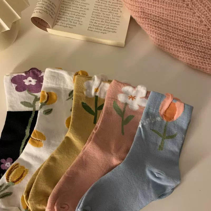 Tulip Garden Socks