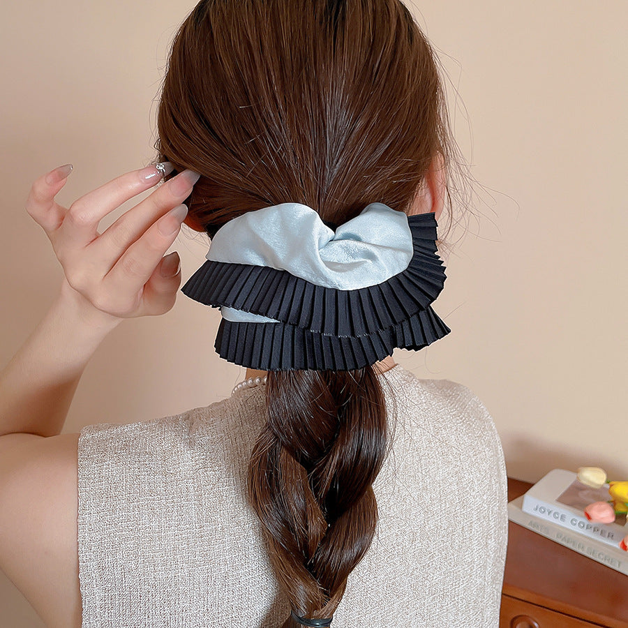 Polka Dot Lace Scrunchie