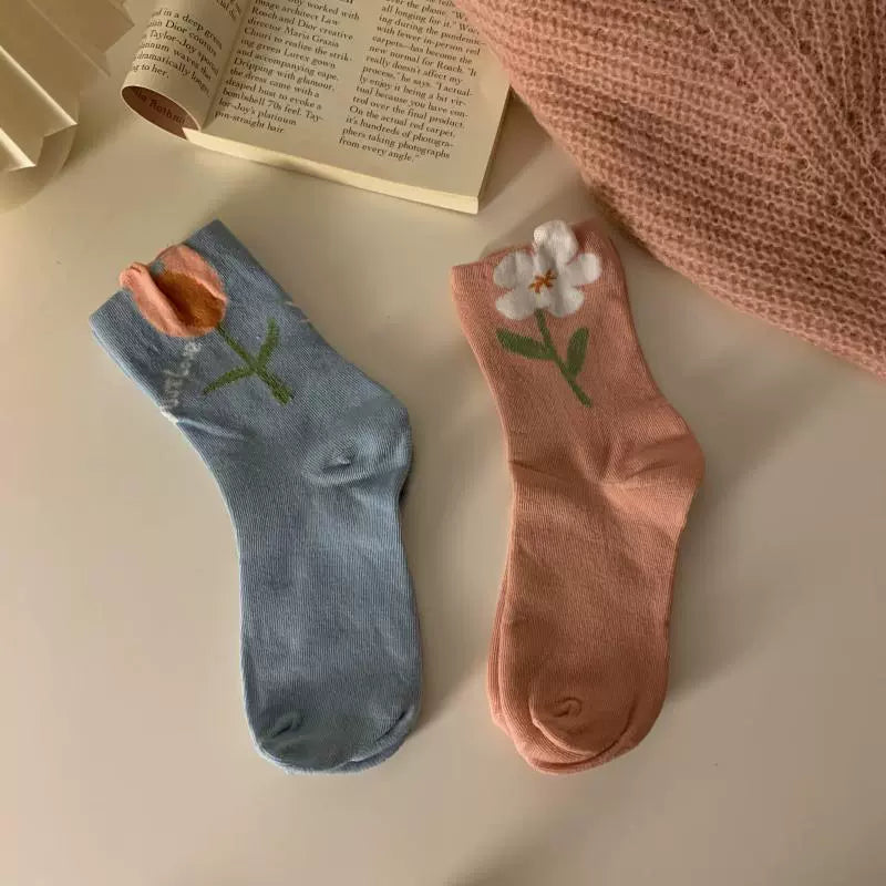 Tulip Garden Socks