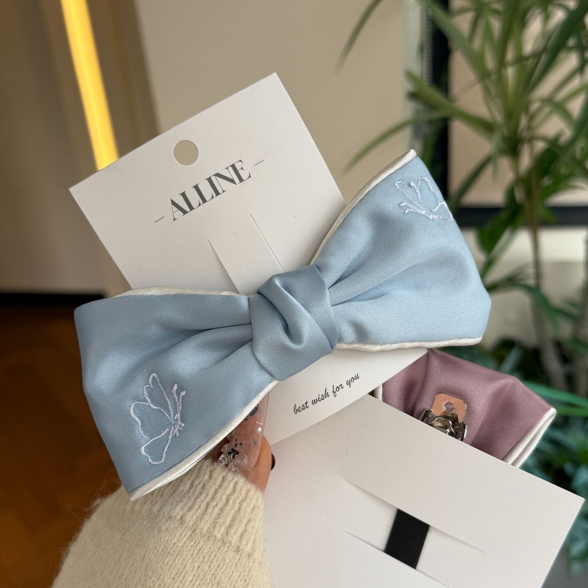 Elegant Satin Bow Hair Set