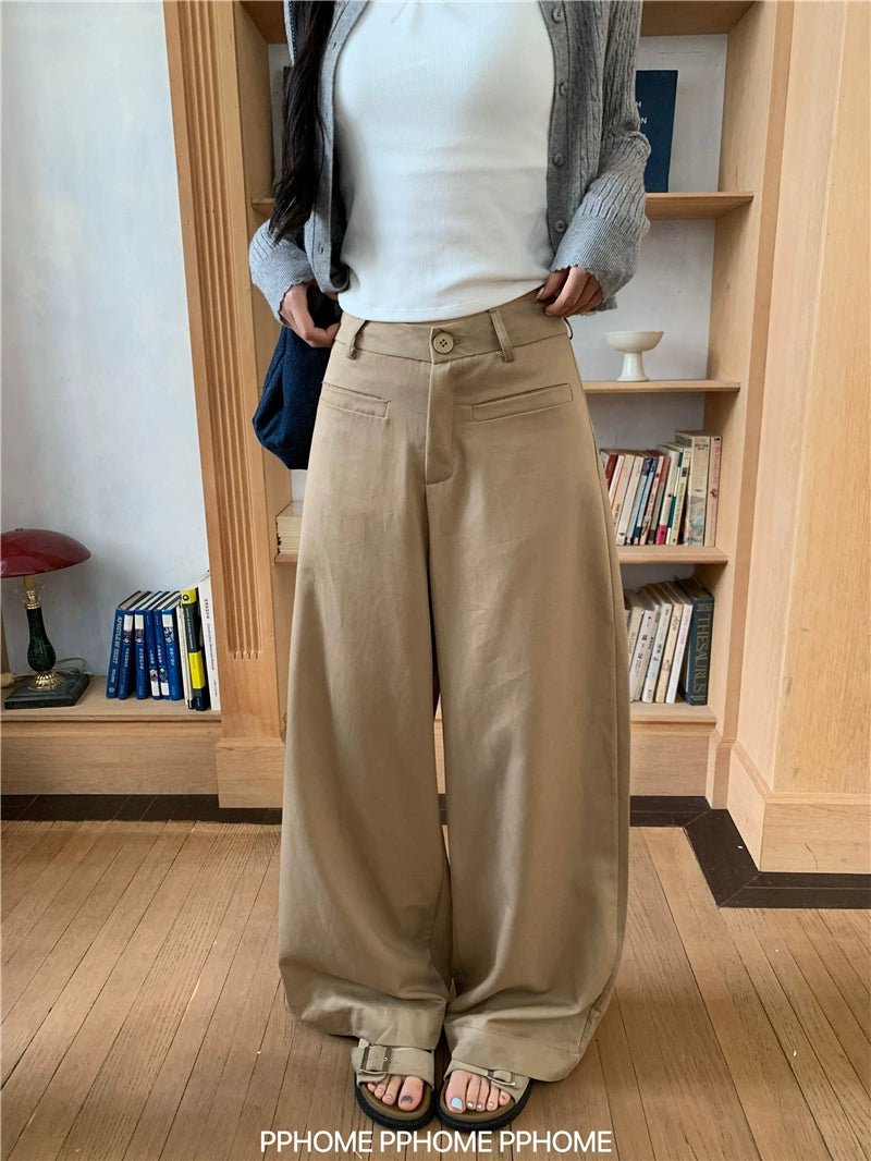 Wide-Leg Chinos