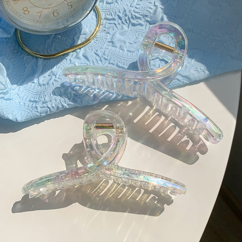 Laser Gleam Twisted Claw Clip