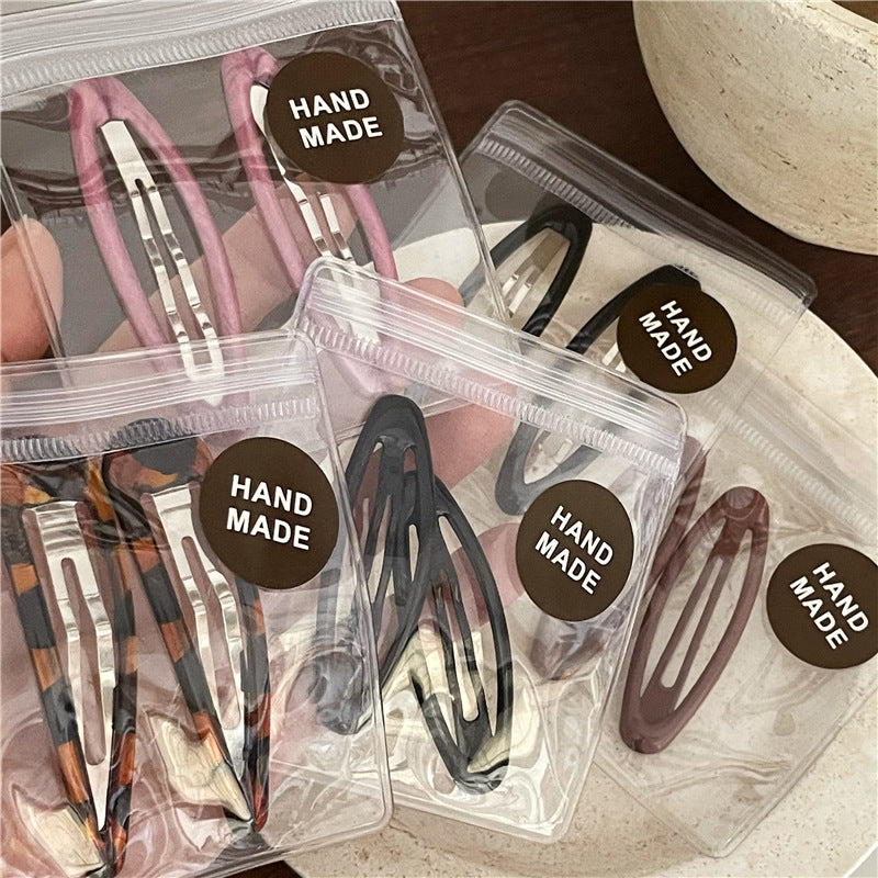 Neutral Matte Snap Hair Clips