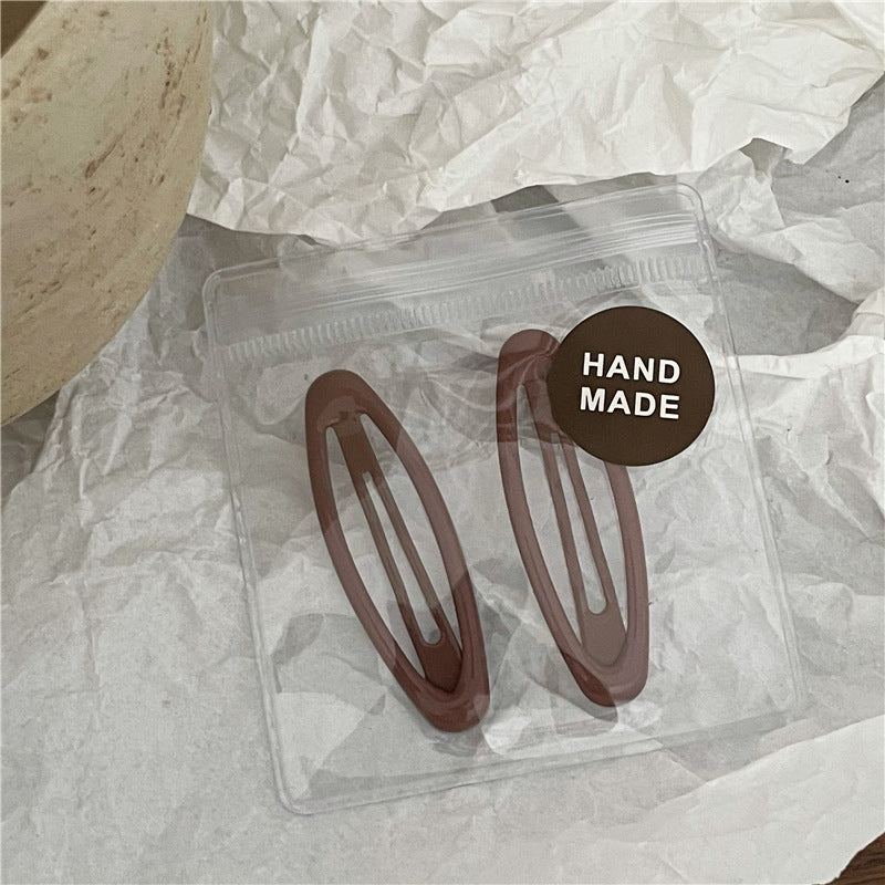 Neutral Matte Snap Hair Clips