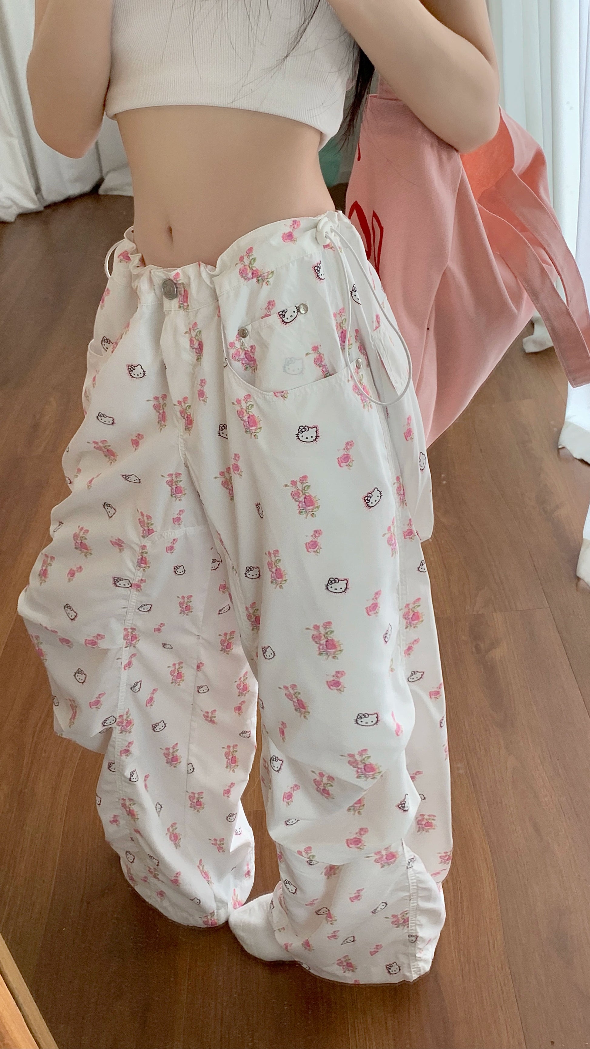 Cute Floral Print Lounge Pants