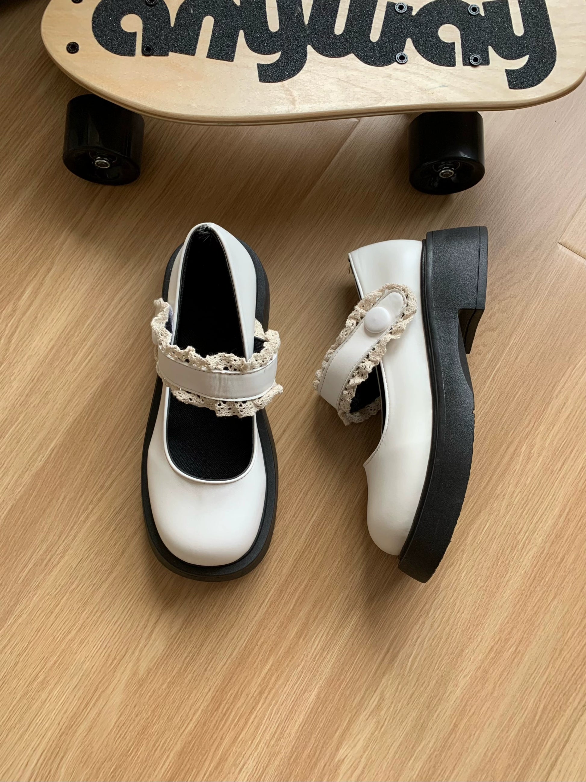 Vintage Forest Mary Jane Flats