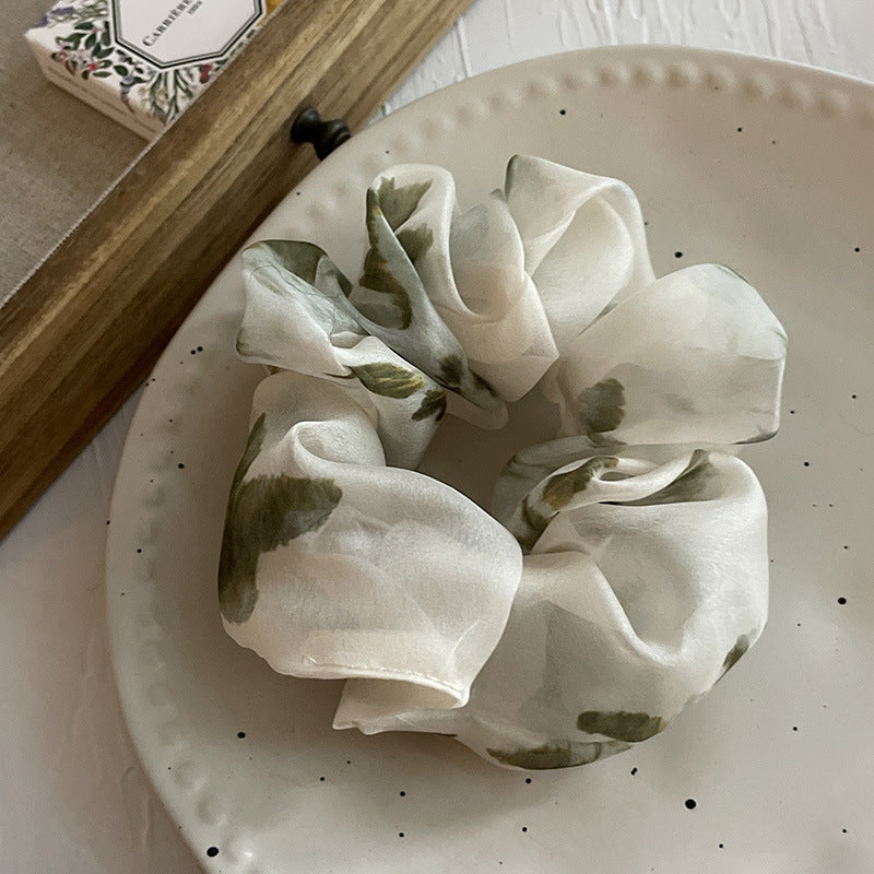 Floral Delight Chiffon Scrunchies