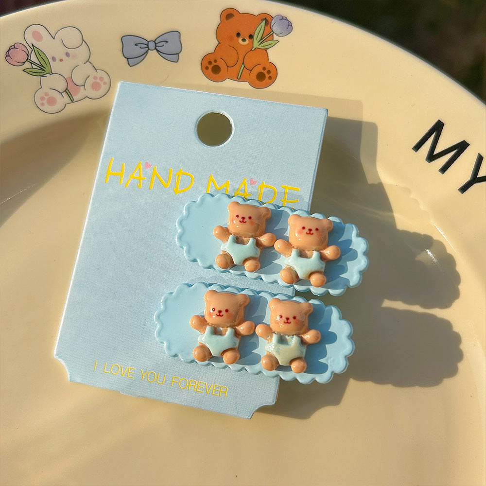 Cute Pastel Blue Hair Clips