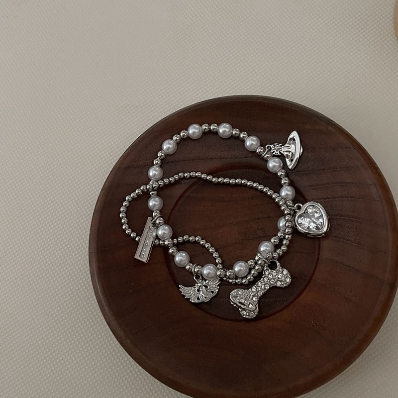 Mini Bone silver Bracelet