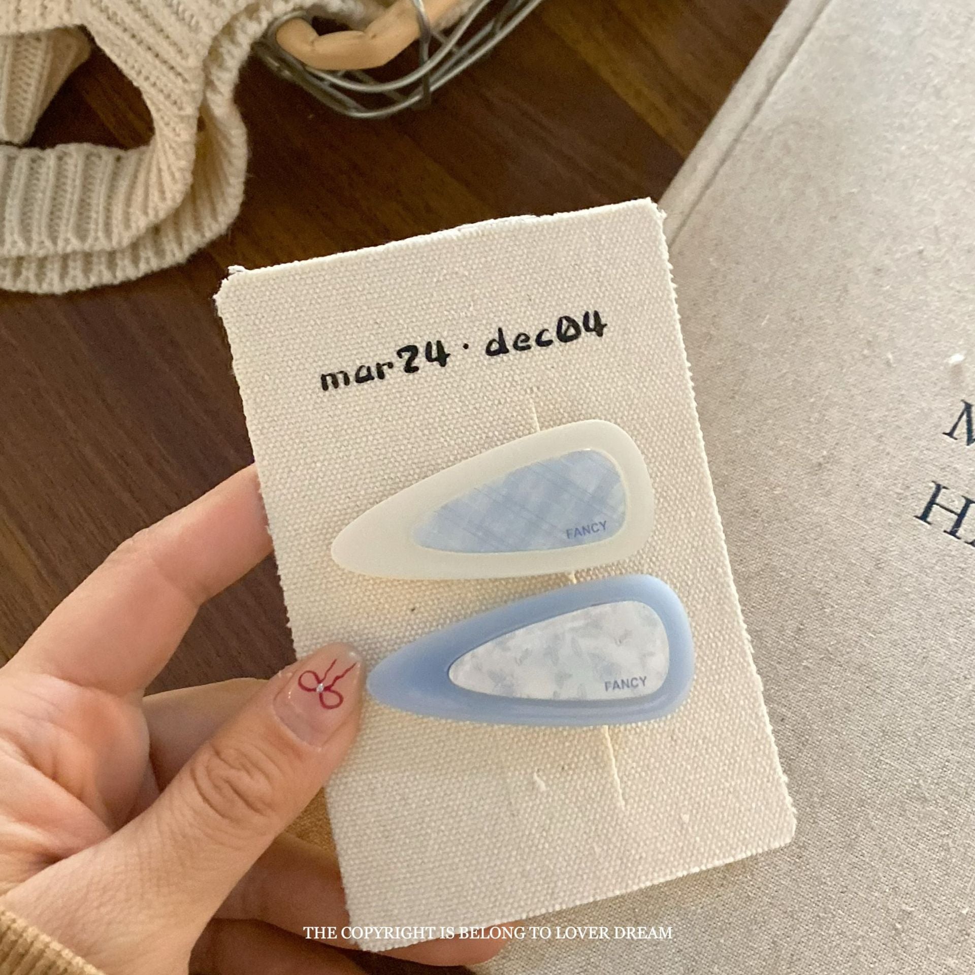 Assorted Blue Hair Accessories Set
