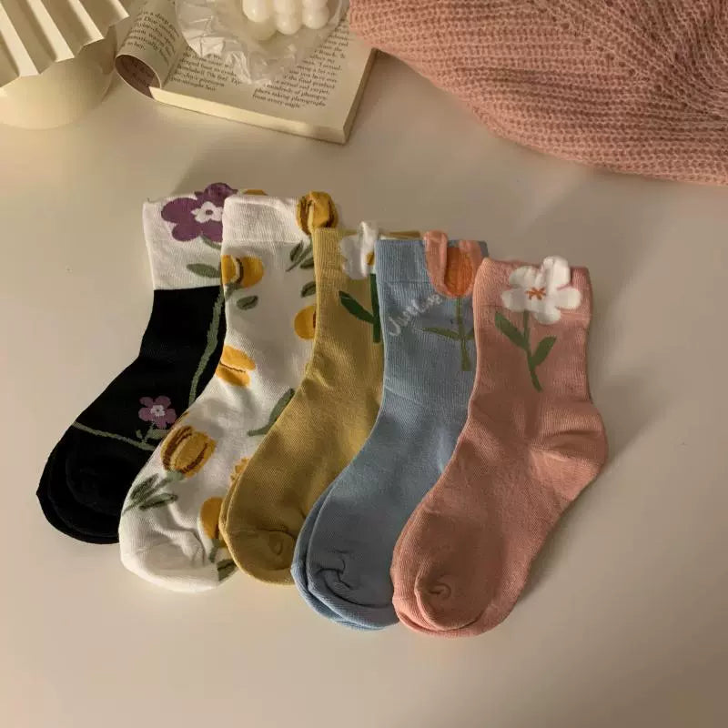 Tulip Garden Socks