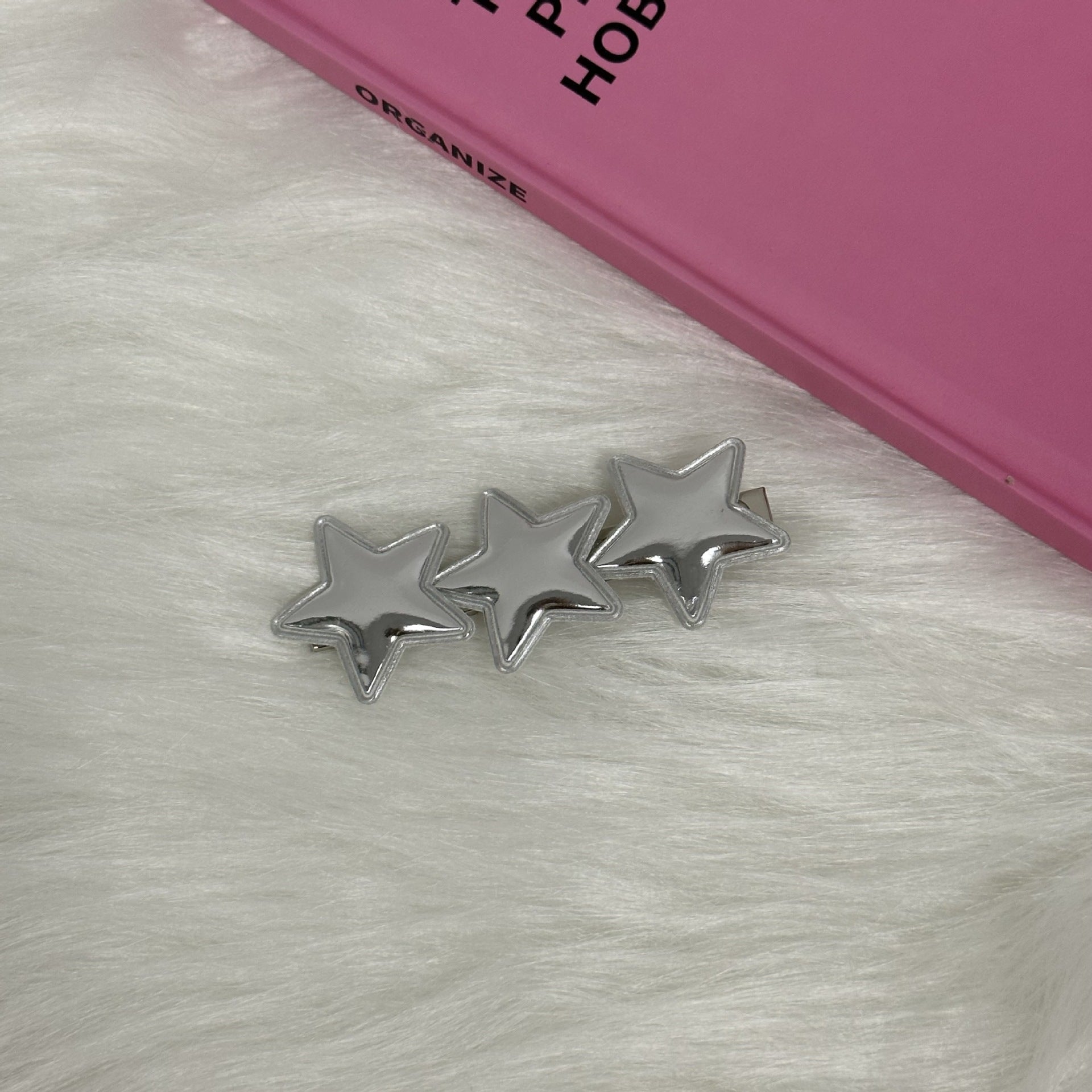 Premium Silver Metallic Hair Clips