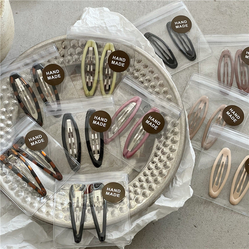 Neutral Matte Snap Hair Clips