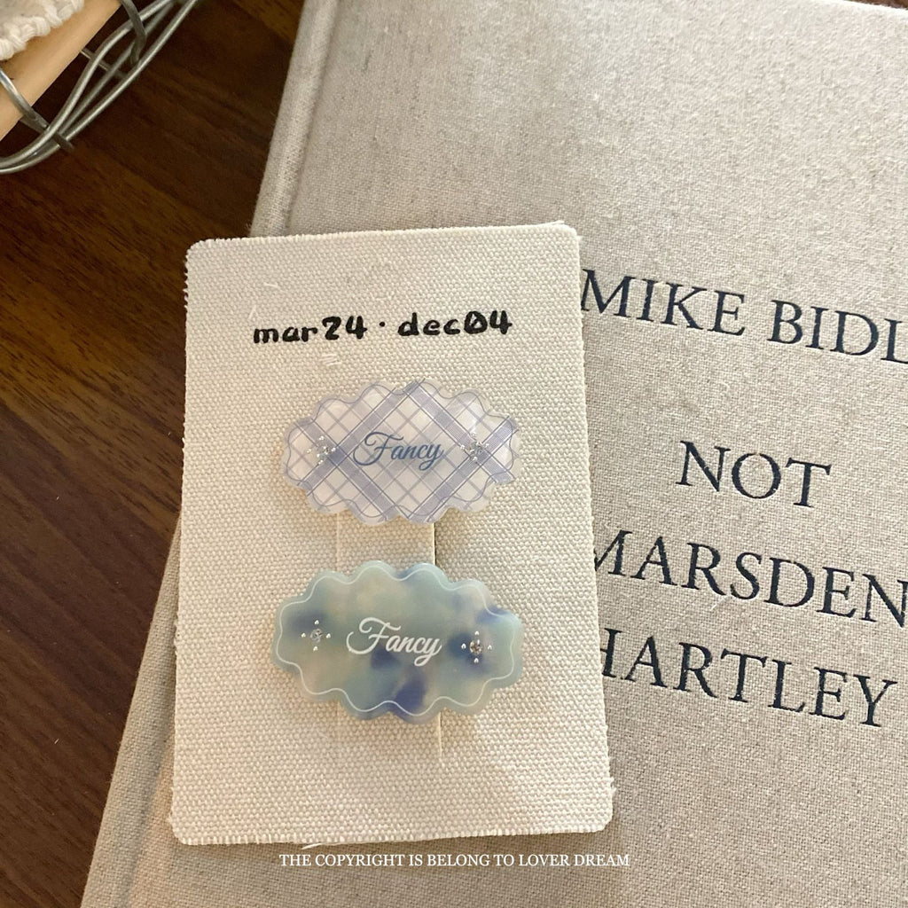 Assorted Blue Hair Accessories Set