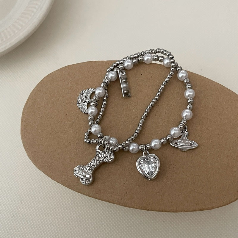 Mini Bone silver Bracelet