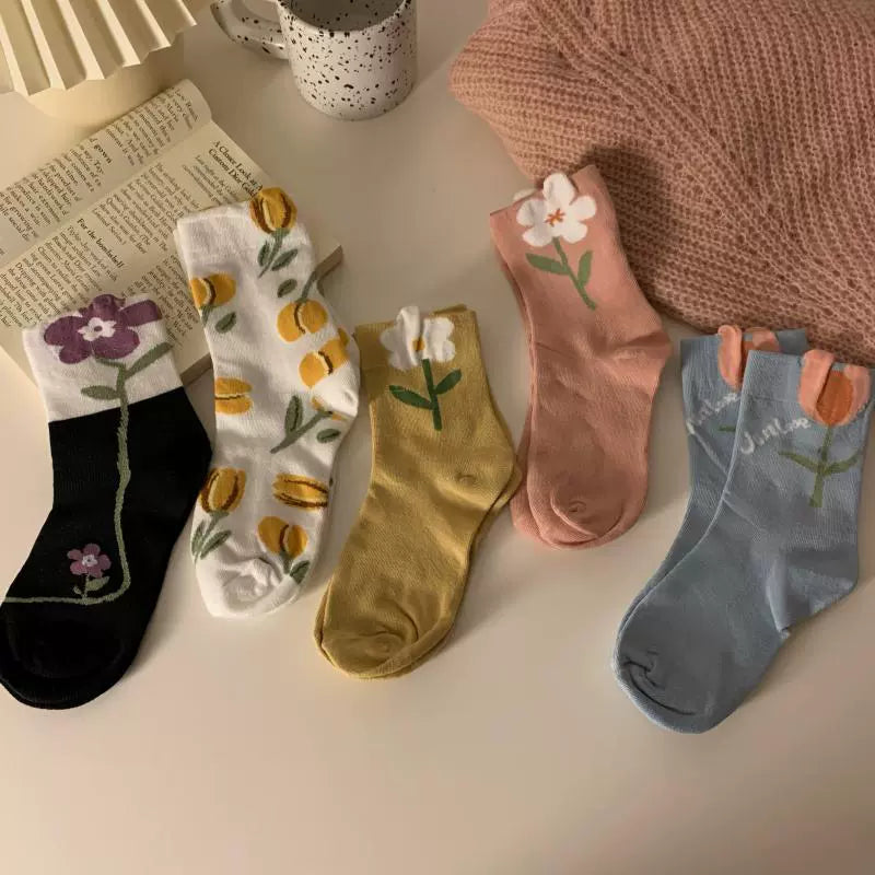 Tulip Garden Socks