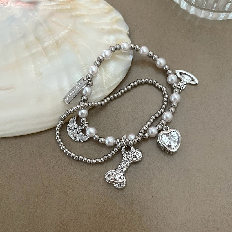 Mini Bone silver Bracelet