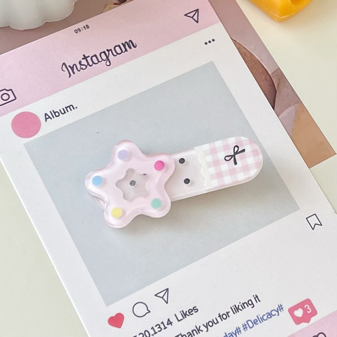 Handmade Pastel Star Hair Clips