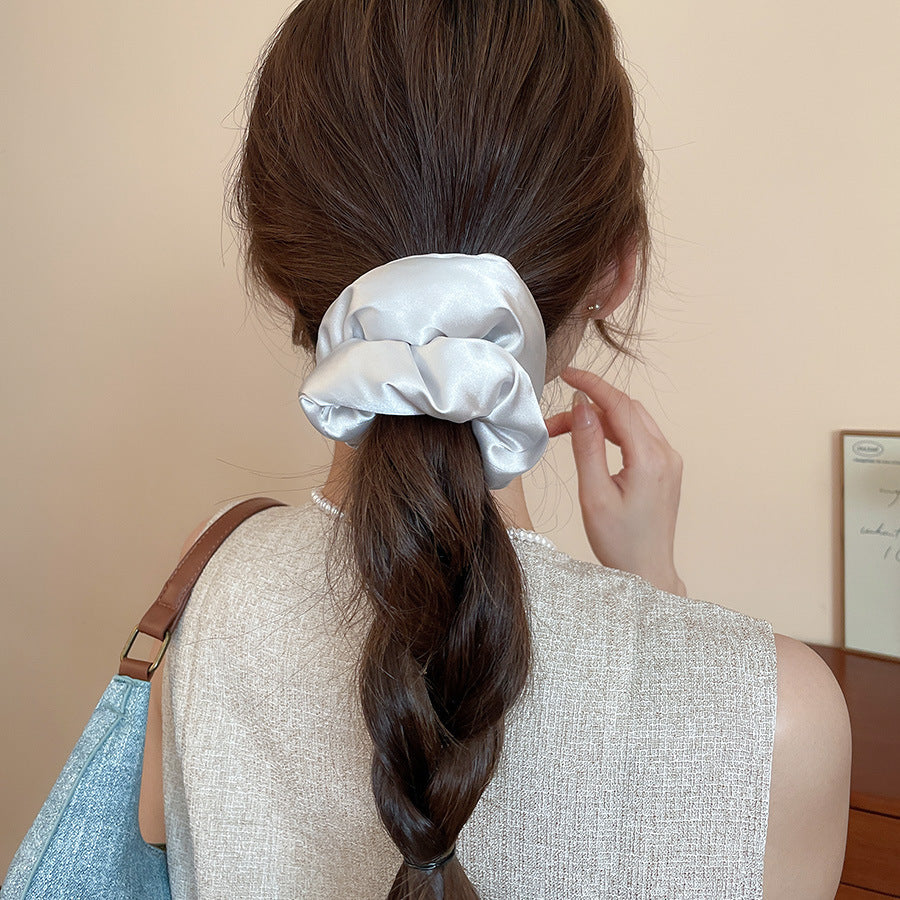 Polka Dot Lace Scrunchie