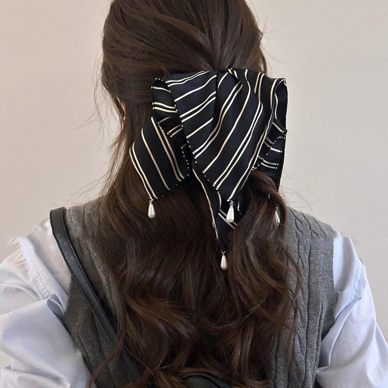 Polka Dot Lace Scrunchie