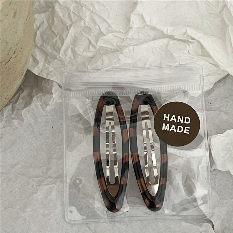 Neutral Matte Snap Hair Clips