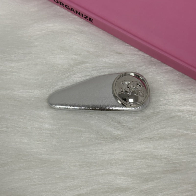 Premium Silver Metallic Hair Clips