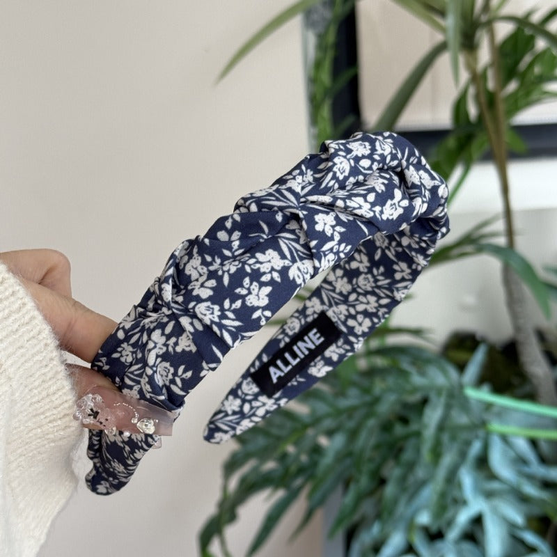 Delicate Lace Blue Scrunchie