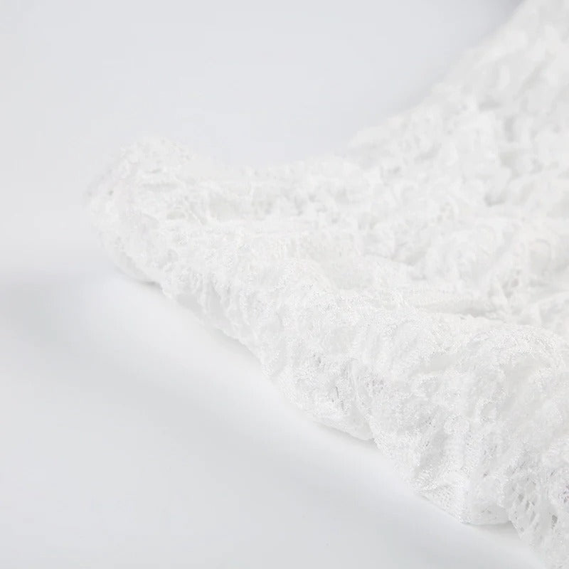 Swirl Lacey Mini Skirt