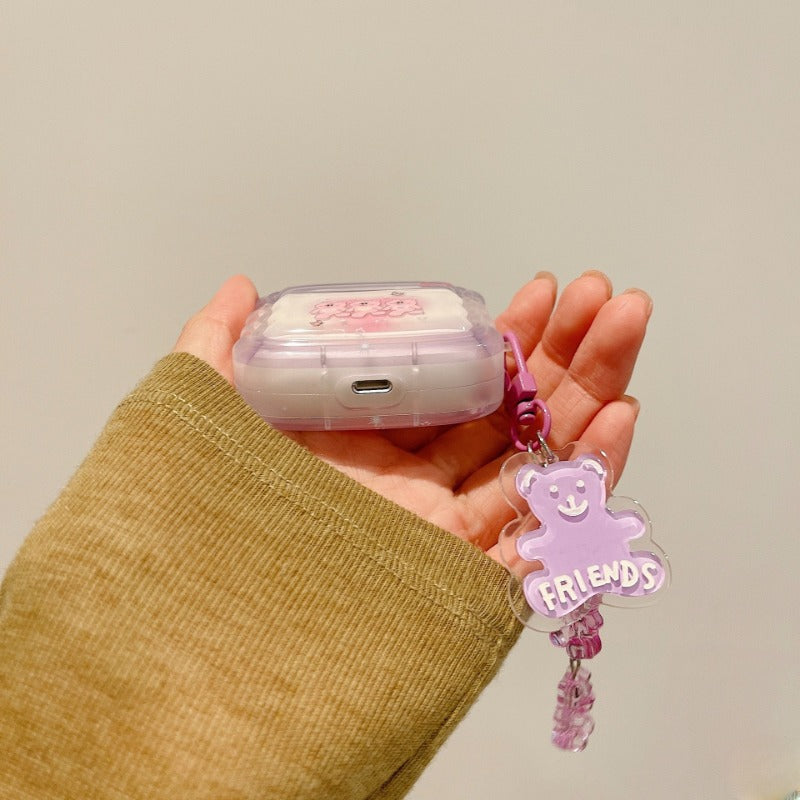 Wavy Triplet Bunny Airpods Case