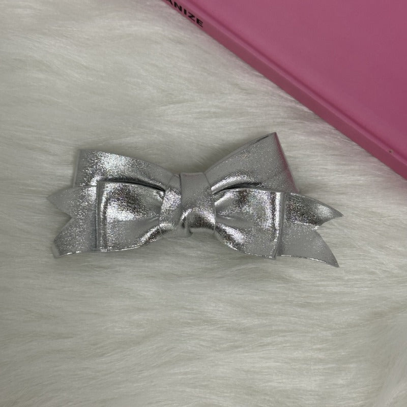 Premium Silver Metallic Hair Clips