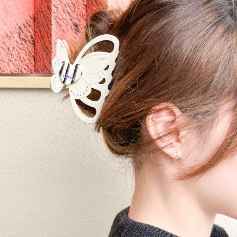 Pink Butterfly Hair Claw