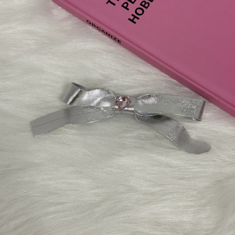 Premium Silver Metallic Hair Clips